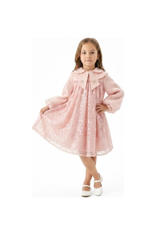 Xo Kids Kız Çocuk Elbise 7-11 Yaş 3710 Pembe