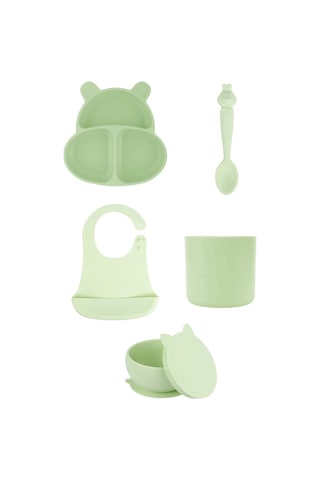 Pandish Huppo Beslenme Seti 5'li - Yeşil P7D99004424N1