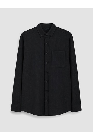 Lcwaıkıkı Classic Siyah Regular Fit Erkek Gömlek