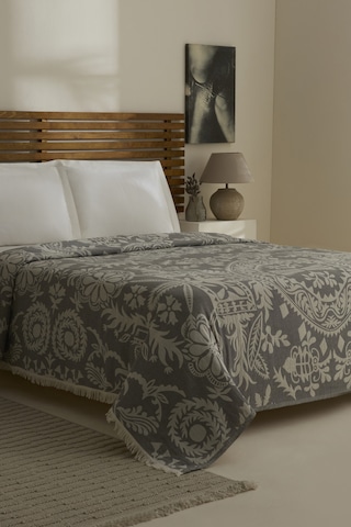 Karaca Home Avery Müslin Çift Kişilik Tek Pike Gri Gri
