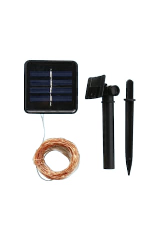Techtic Noel Yılbaşı Ağacı Işığı Solar 100 Led Güneş Enerjili Ip6