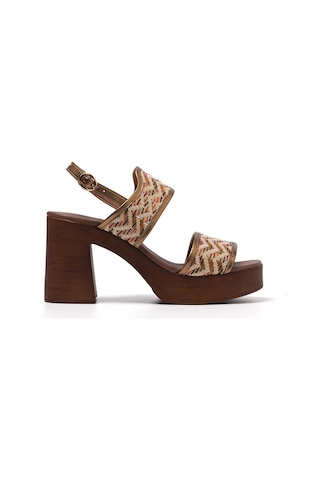 Sandalet Kadın 56250-e6 Repo Bronzo Multi Çok Renkli