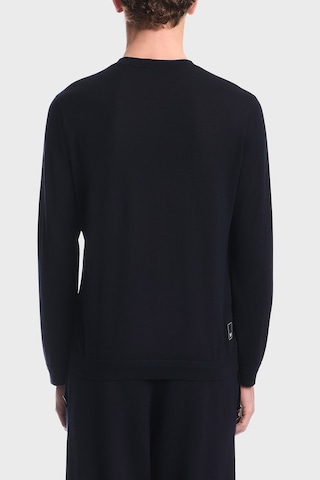 Emporio Armani % 100 Yün Regular Fit Bisiklet Yaka Kazak Erkek Kazak Em006225 Af27805 Ub118 Lacivert