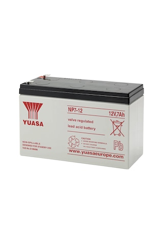 Yuasa NP 7-12  12V 7Ah Bakımsız Kuru Akü - 02/2022 Üretim