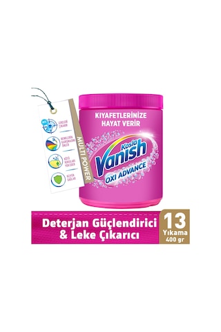 Vanish Kosla Multipower Çamaşır Leke Çıkarıcı Ve Deterjan Güçlendirici Toz 400 Gr Renkliler