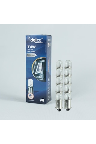 Delco U.s.a T4w 53 Ampul 24 Volt 4w Halogen 10 Adet