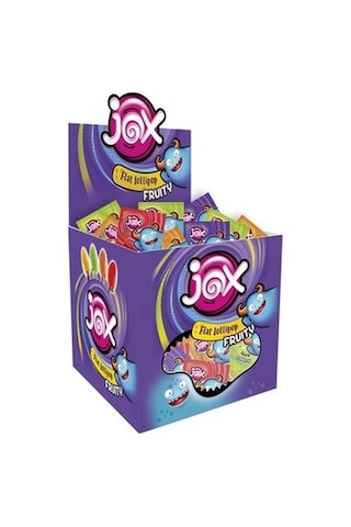 Jox Fruity Meyve Aromalı Yassı Lolipop 120 x 8 G