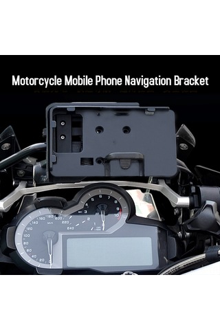 Xindoker Bmw R1200gs Lc/adventure, S1000xr, R1200rs İçin Abs Malzeme 12mm Roll Bar Uyumlu Cep Telefonu Navigasyon Tutucusu Usb Kablosu Ve Aksesuarlar İçerir Siyah
