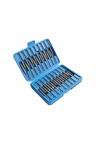 Moveevo 36 Parça 75mm Uzun Elektrik Matkap Ucu Seti - Karbon Çelik, Yüksek Sertlik, Tork Sağlama, Kayma Önleyici, Dayanıklı Kutu İçerisinde