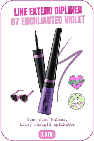 Callista Line Extend Dipliner Uzun Süre Kalıcı - 07 Enchanted Violet - Lila