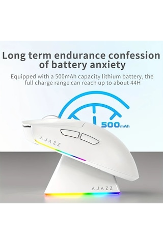 Besthome1 Ajazz Aj139 V2 Mc Üç Modlu Siyah Manyetik Fare Ergonomik Hafif Kullanıcı Paw3311 -