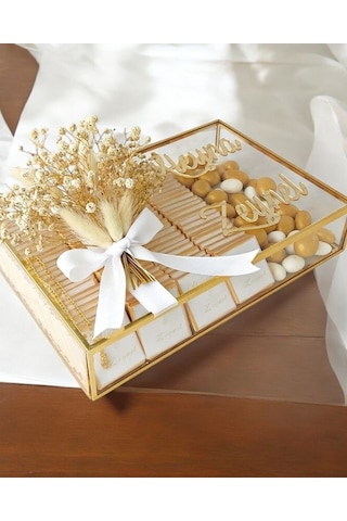 Elia Gold Söz Nişan Kız İsteme Çikolatası Altın - Gümüş