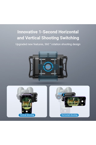 Wezone Apexel Teleskop Telefon Bağlayıcı Apl-f002x: 23-50mm Gözlük Çapı, 66-95mm Telefon Genişliği, Bluetooth Şerit, Siyah