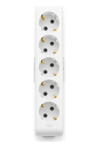 Viko Multi-let 5'li Grup Priz Topraklı Klemens Bağlantılı Çocuk Korumalı Askı Aparatlı Kablosuz Tse Ce Belgeli  Viko Yok