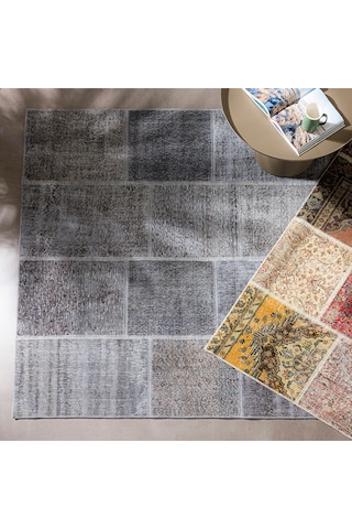 Mudo Home Lıma Patchwork Halı Gri 200x300 11182700