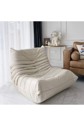 Edsy Puffer Bej Renk Berjer Turkuvaz