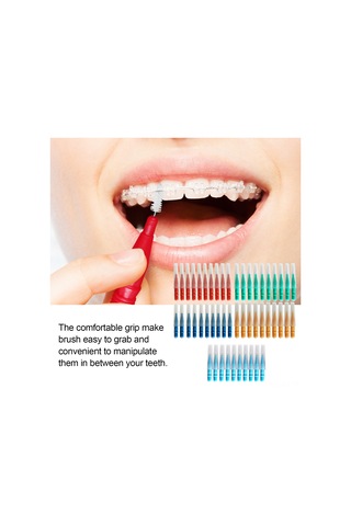 Wezone 50'li Paket Diş Arası Fırçası - Seyahat Ve Günlük Kullanım İçin Taşınabilir Diş Temizleme Fırçası