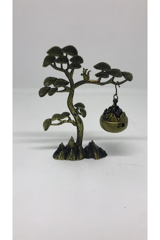 Lebron Küçük Ağaç Motifli Metal Tütsülük