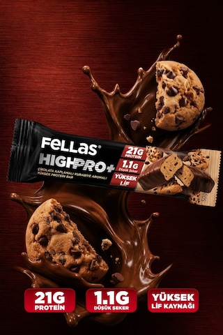Çikolata Kaplı Highpro Protein Bar - Kurabiye Aromalı 50 G - 12 Adet