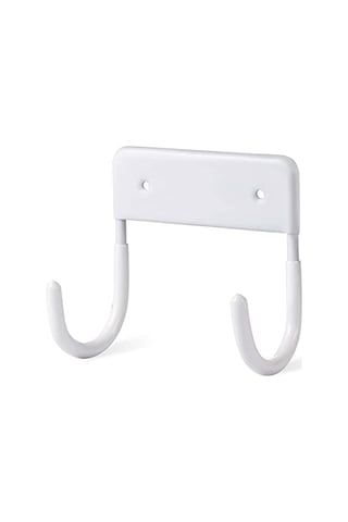 Hombey Metal Duşakabin Ütü Tahtası Askısı - Mat Beyaz 12x11 Cm, Vidalı İçerir Beyaz