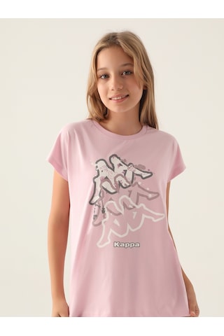 Kappa Kız Çocuk Tişört 5-15 Yaş Toz Pembe 182141x1524s1 Toz Pembe