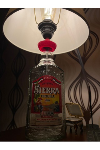 Sierra Tequlıa Şık Tasarımlı Şişe Abajur Krem
