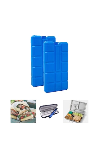 400ml İçi Su Dolu Buz Kasedi 48 Saat Korumalı Buz Aküsü 2 Adet