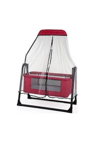 TommyBaby Sude Tüllü Sepet Beşik Sallanabilir Bebek Beşiği Tüllü Beşik