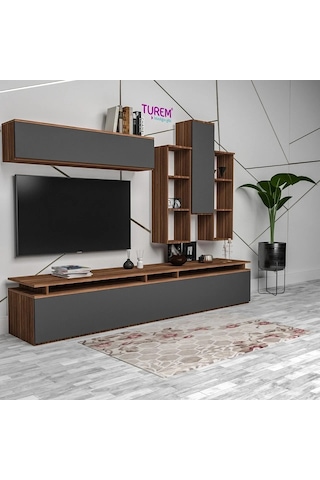 Sapfir Tv Ünitesi Mdf Antrasit