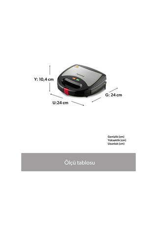 Homend Toastbuster 1325H Waffle Plakalı Portatif Tasarım Tost Makinesi