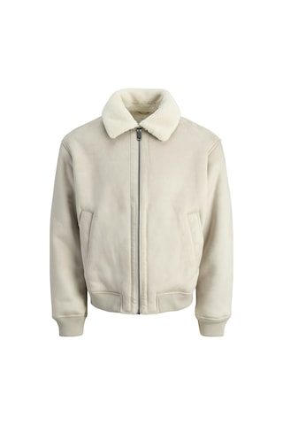 Jack & Jones Jack Jones Erkek Yakası Kürklü Bomber Ceket 12282444 Krem