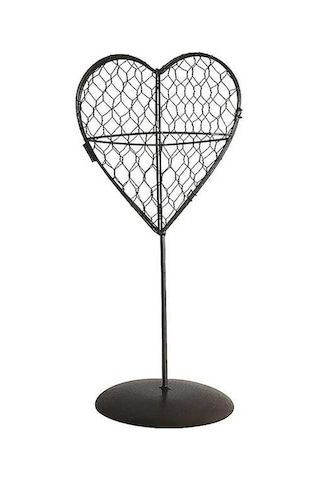 Pazly Tel Suntek Standı Metal Kalp Demir Çerçeve Asılı Aksesuar