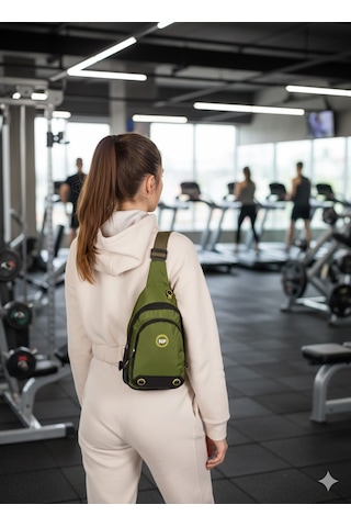 Newish Polo Body Bag Çapraz Göğüs Ve Sırt Çantası-yeşi Qatro 2260 Yeşil