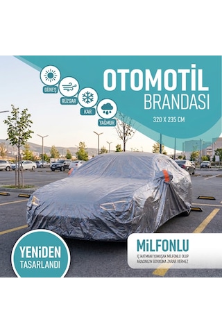 Volkswagen Arteon Özel Tasarım Çift Kat Miflonlu Branda - Uv Filtreli Su İtici Kılıf