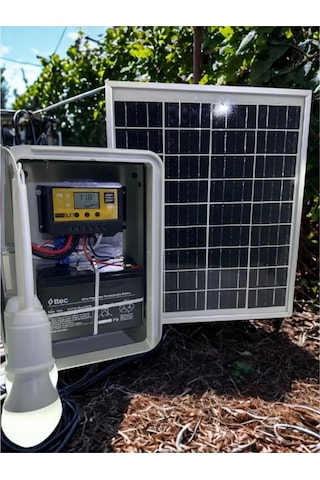 Çobanlar İçin Seyyar Güneş Enerjili Lamba Seti Ve Cep Telefonu Şarj Seti