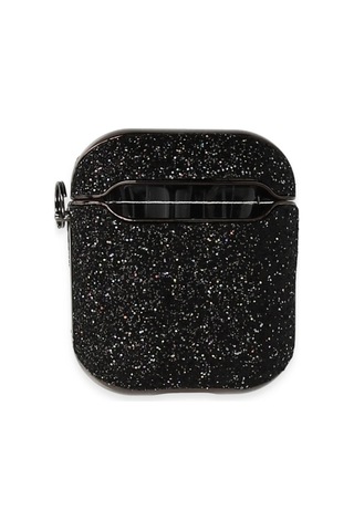 Newface - 950 - Apple AirPods Uyumlu 2 2.nesil Spell Simli Kılıf - Kmrsfres - - Siyah