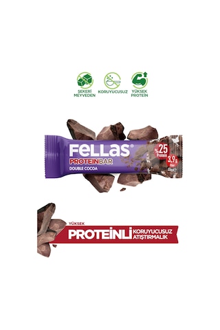 Fellas Duble Kakaolu Protein Bar 12 x 32 G