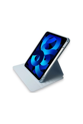 iPad Uyumlu Pro 11 2021 Kılıf Ling 360 Kalemlikli Tablet Kılıf - Mavi - 100 Arka Kapak