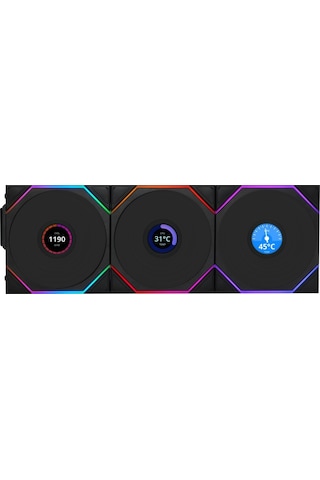 Lian Li Unı Fan Reverse Tl Wıreless Lcd 3x120mm Siyah Kasa Fanı Azaz0llı0085