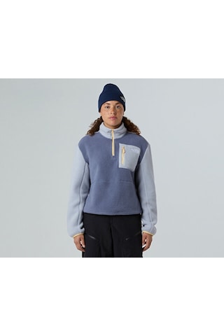 The North Face W Yumiori 1/4 Zip Kadın Outdoor Çeyrek Fermuarlı Polar Üst Nf0a8e89euo1 Mavi Mavi