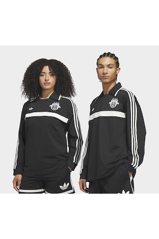 Adidas Originals Rugby Siyah Polo Sweatshirt Jz6967