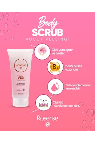 Rosense Body Scrub Rose Vücut Peelingi