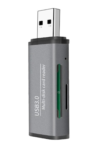 Ads-105 Usb 3.0 Hızlı Card Reader Sd/tf Hafıza Kart Okuyucu- 5775 Gri