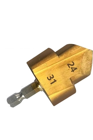 3 Adet Kademeli Matkap Ucu, Altıgen Saplı Su Borusu Bağlantı Alet