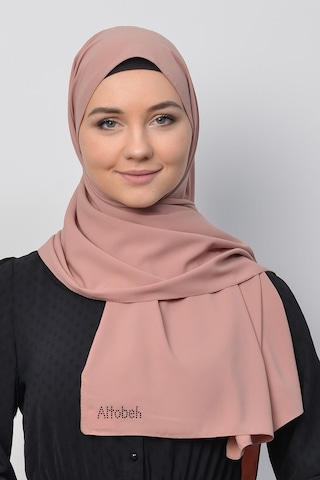 Altobeh Medine İpeği Düz Tesettür Şal Ten Rengi