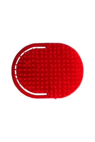 Saç Masaj ve Yıkama Kauçuk Tarak Kırmızı 2 Adet