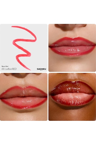 Sacheu Lip Liner Stay-n Soyulabilir Uzun Süre Kalıcı Dudak Çizgisi Belirginleştirici 00 Leftonred 3.5ml 00 Leftonred