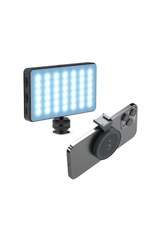 Shiftcam Apple Uyumlu Proled Magsafe Rgb Selfie Çekim Işığı Ve Snapshoe Siyah Magsafe Aksesuar Monta Siyah