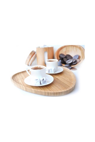 Bambum Macchiato Üçgen Tepsi Büyük