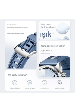 Xiaomi Redmi Watch 5 Active/lite Haylou Solar Ls05 Kordon Lansman Kumaş Dikişli Silikon 102